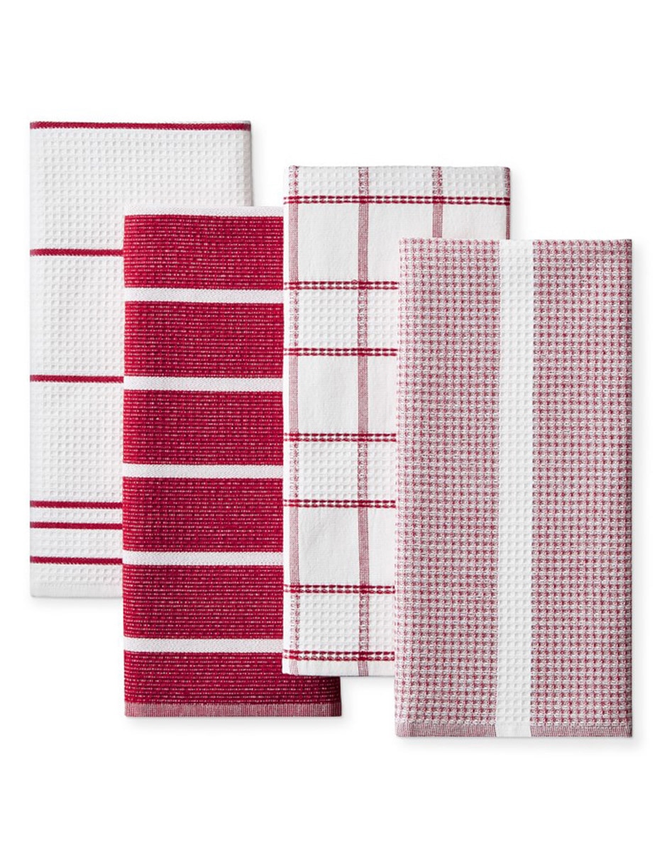 Imagen de producto SET TOALLAS COCINA ABSORBENT WAF, ROJO