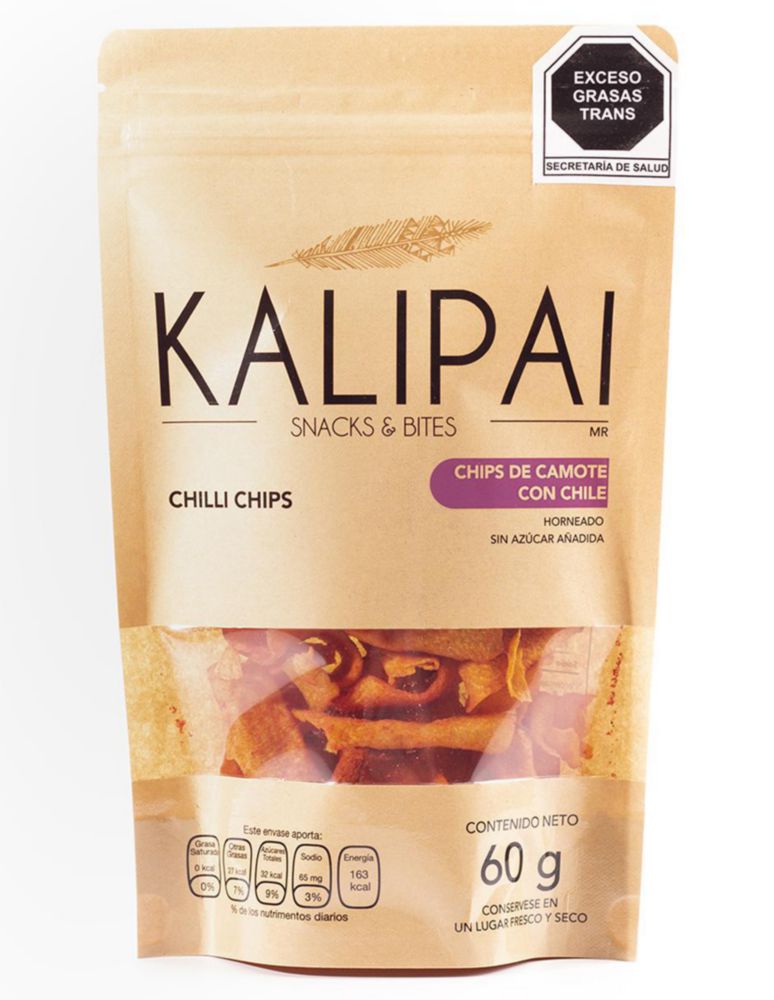 Chips de camote con chile 60 g