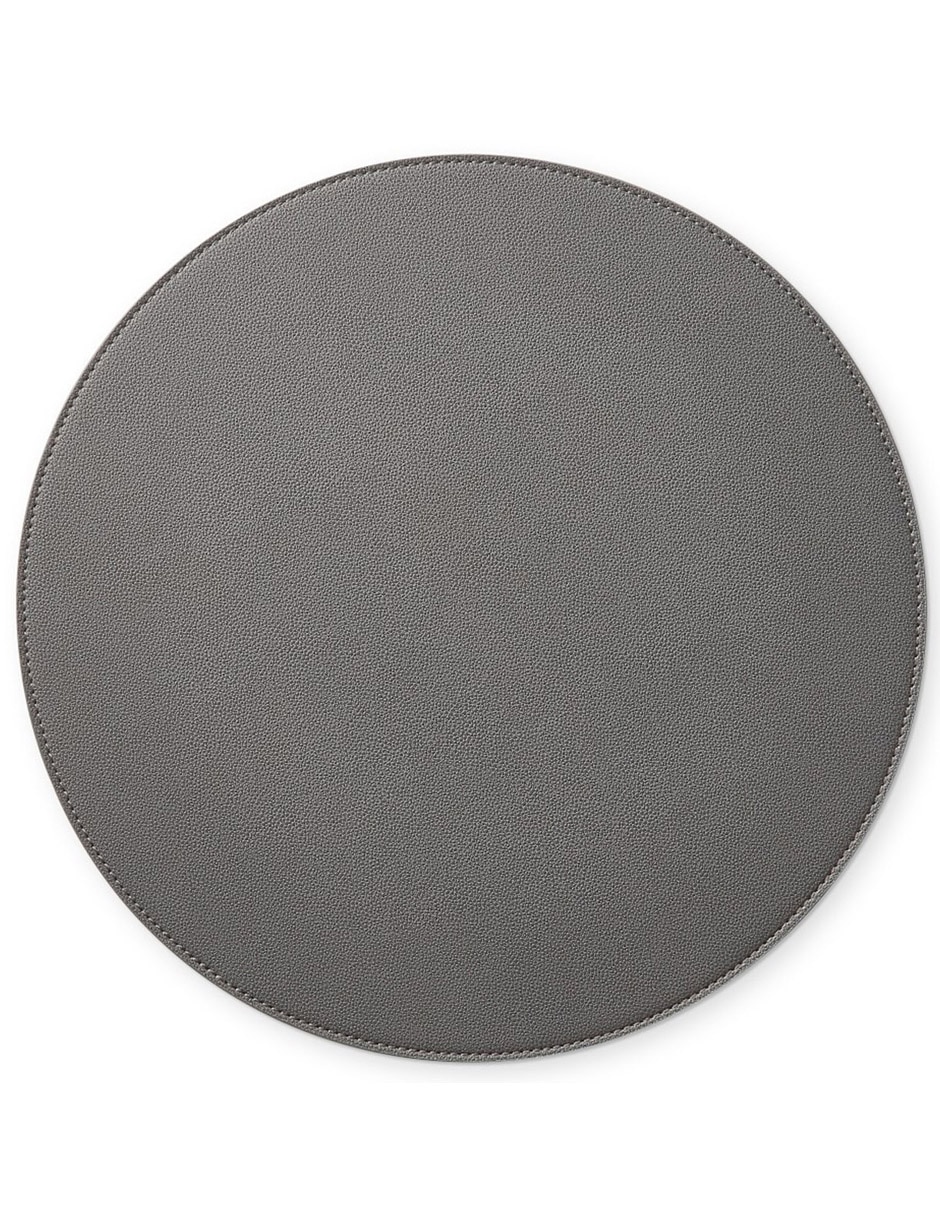Mantel individual redondo Faux Shagreen