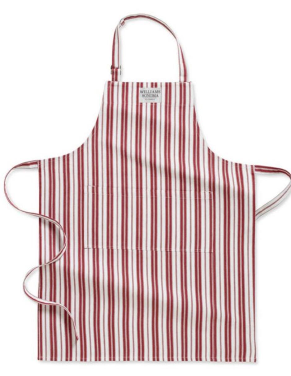 Imagen de producto DELANTAL STRIPE 2019 1 PZA ALGOD, ROJO
