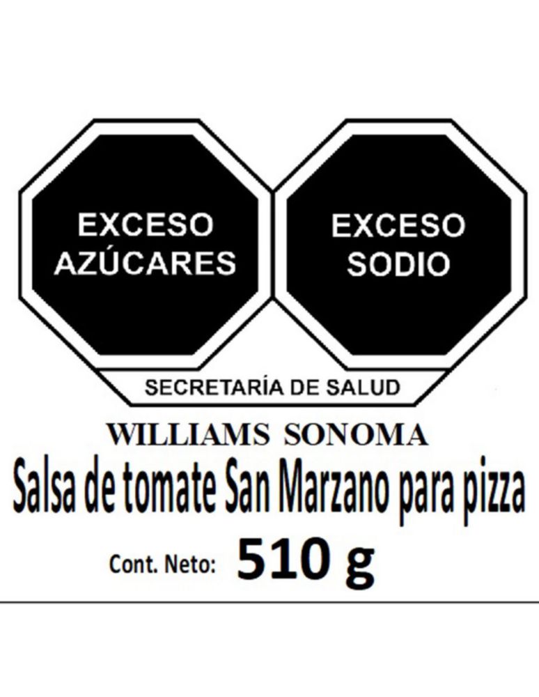 Salsa para pizza sabor tomate San Marzano Tomato 510 g 4