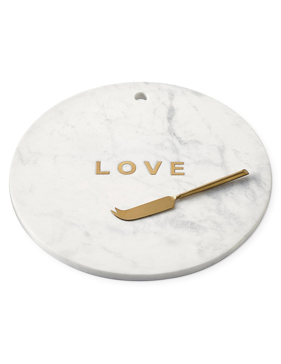 Tabla para queso Marble And Brass Love de mármol Tabla para queso Marble And Brass Love de mármol