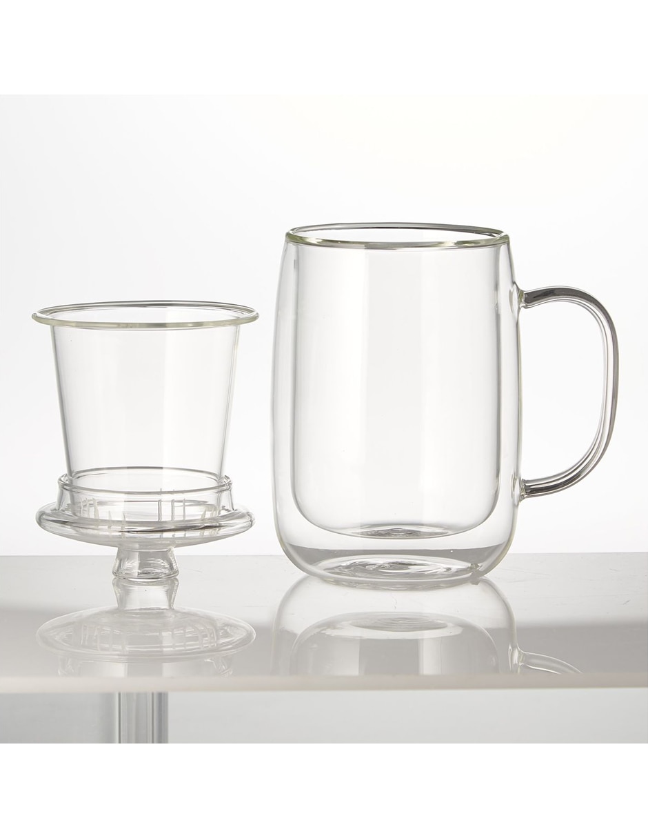 Infusor Double Wall de cristal para té 2