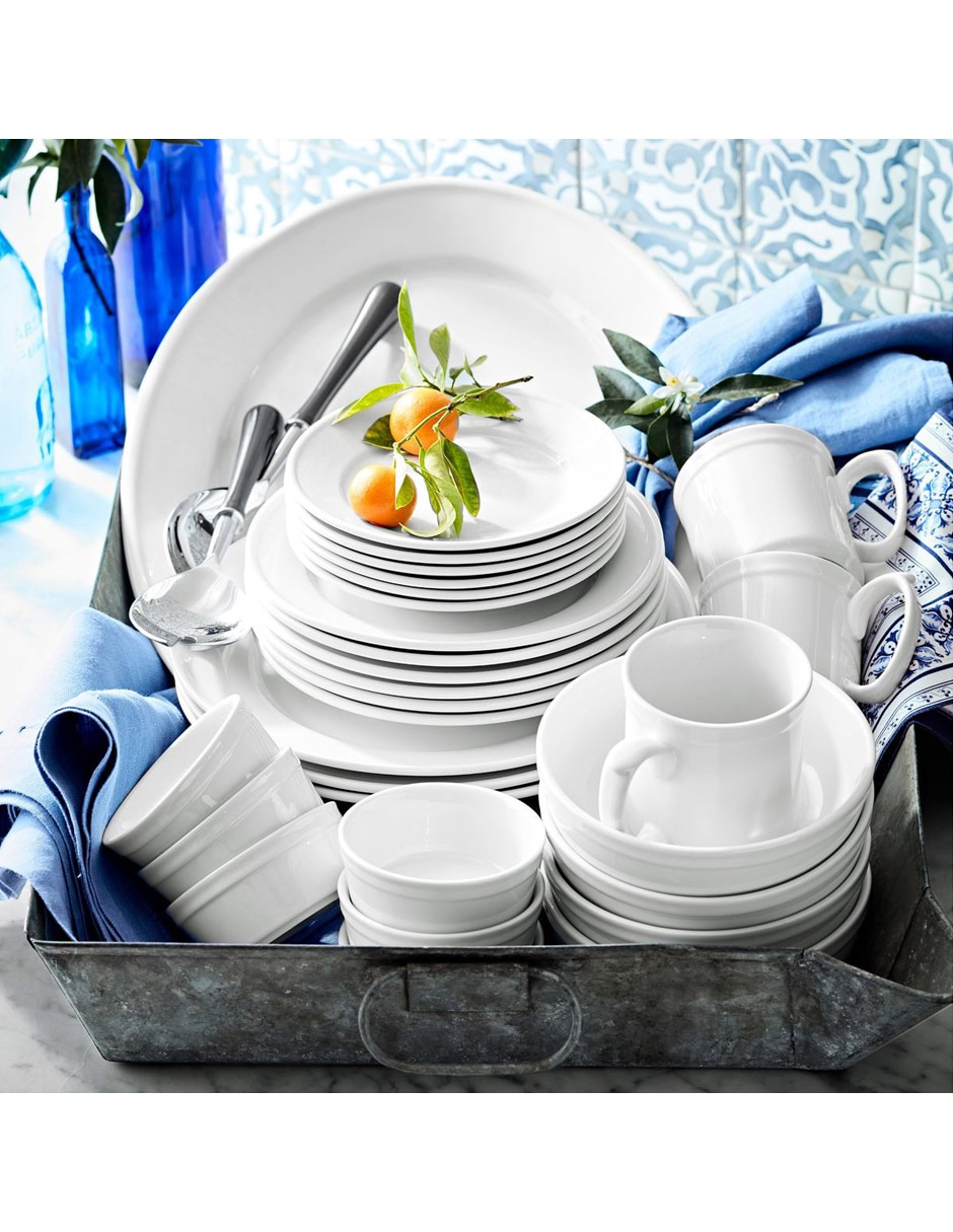 Set platos ensalada Pantry de porcelana 6 piezas 4