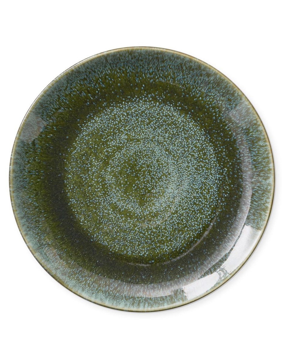 Plato trinche Reactive Glaze de gres