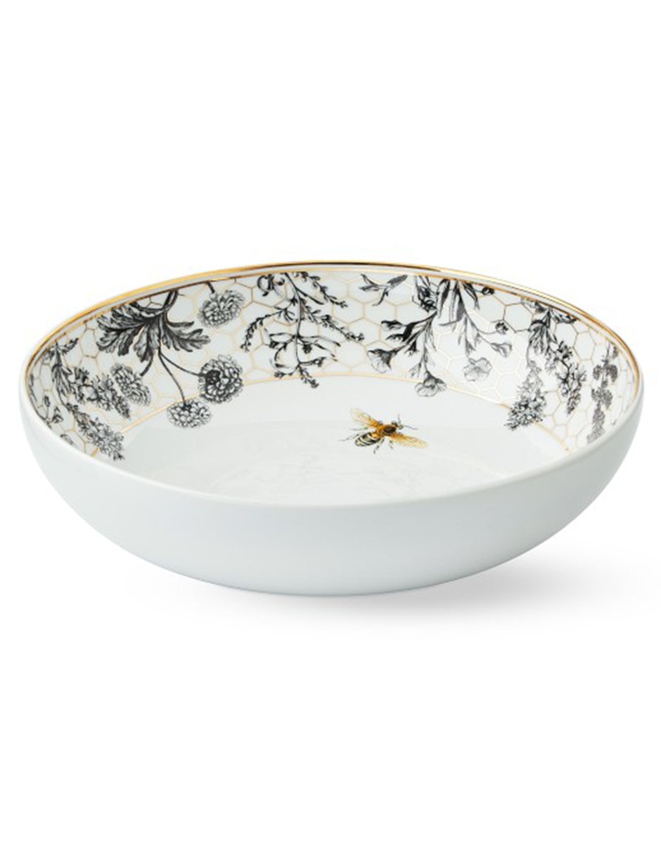 Ensaladera Honeycomb de porcelana
