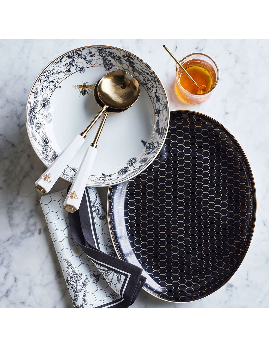 Ensaladera Honeycomb de porcelana 2