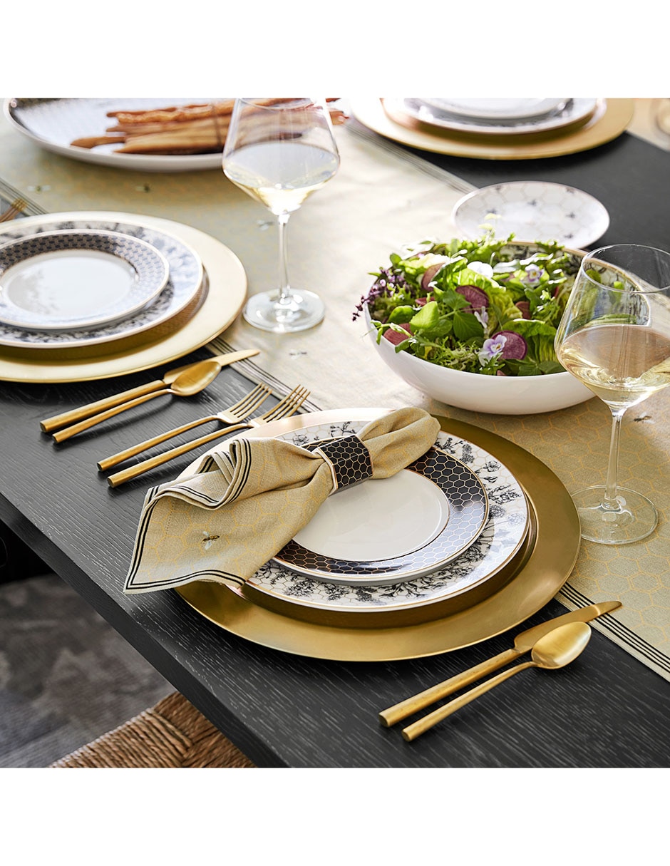Plato trinche Honeycomb de porcelana 7