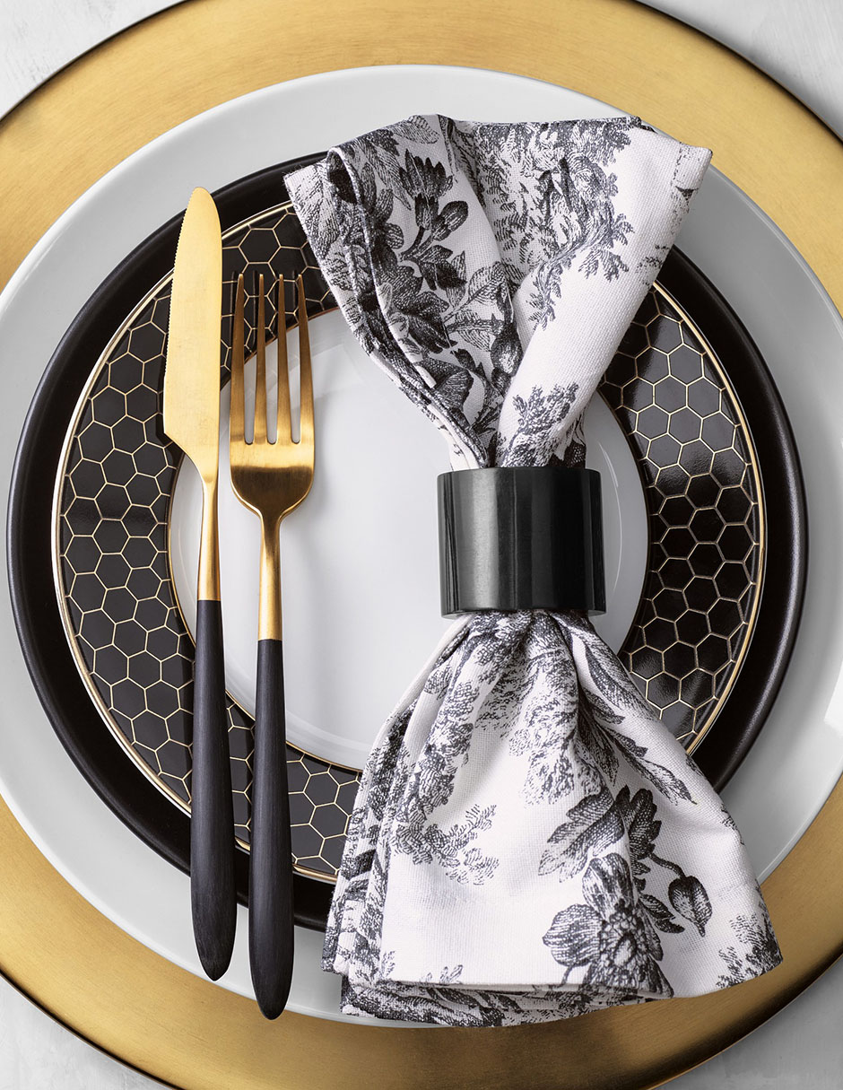 Plato ensalada Honeycomb de porcelana 5