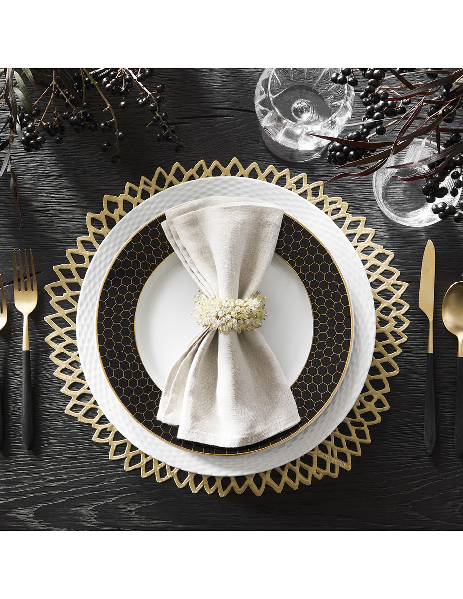 Plato ensalada Honeycomb de porcelana 6