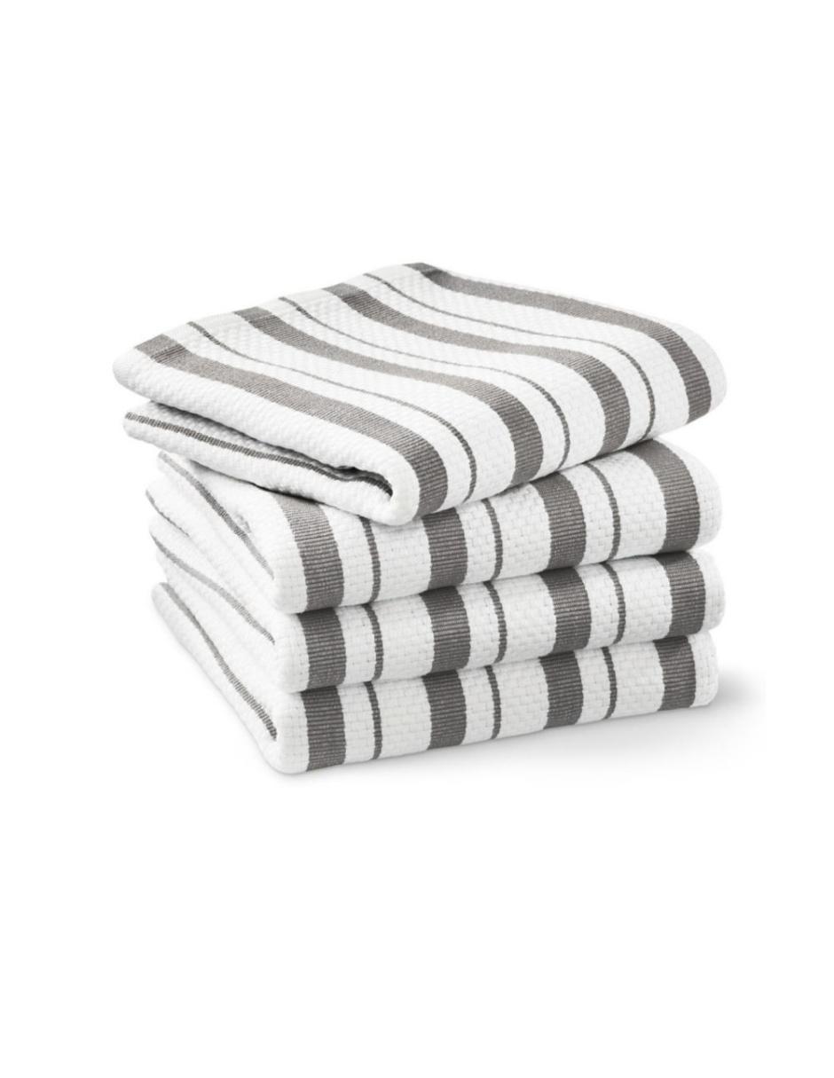 LANE LINEN Juego de 4 toallas de cocina de algodón para secar platos, 18 x  28 pulgadas, toallas de mano de cocina, toallas de cocina absorbentes