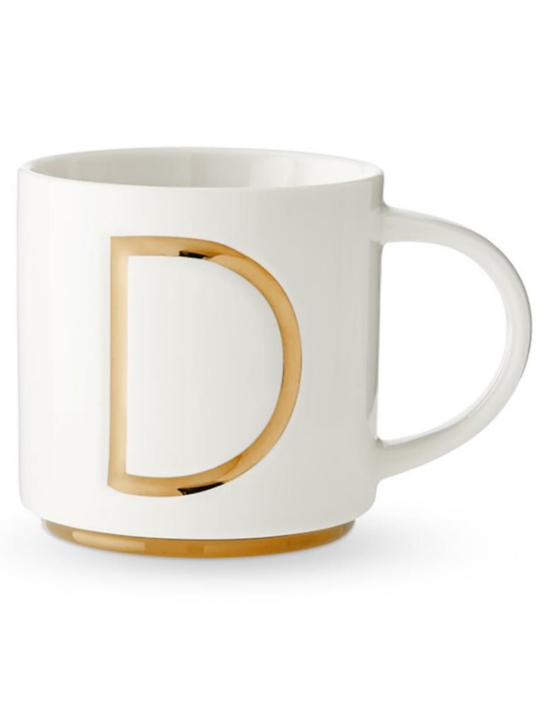 Taza americana Gold Monogram D Taza americana Gold Monogram D