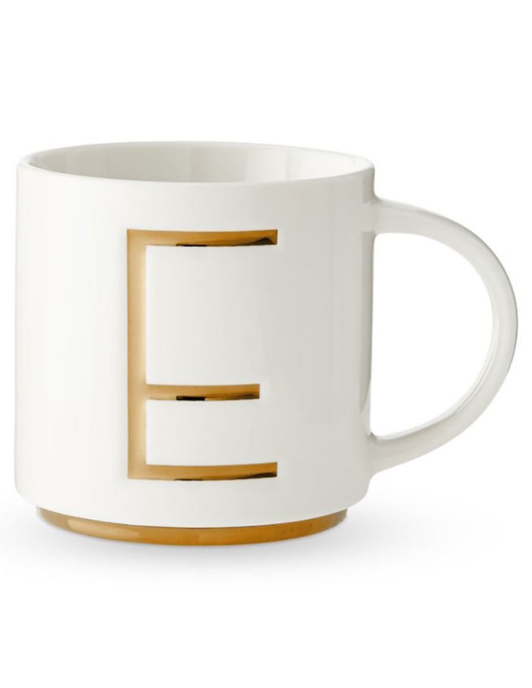 Taza americana Gold Monogram E Taza americana Gold Monogram E