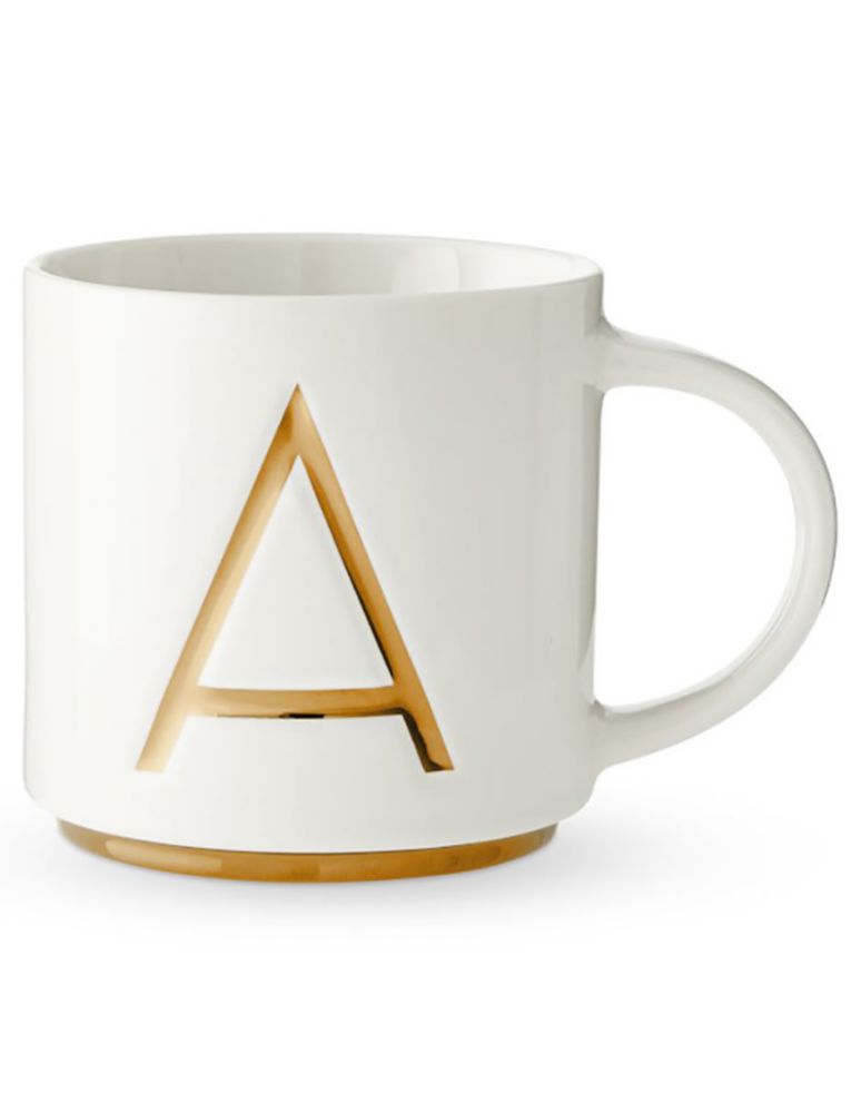 Taza americana Gold Monogram A