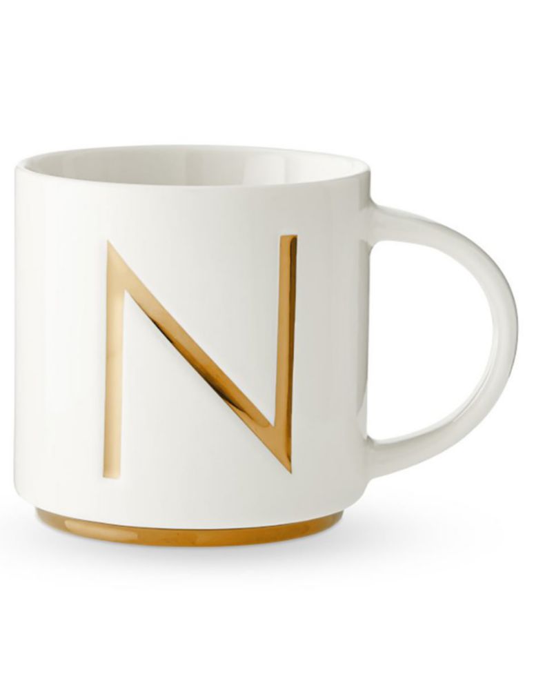 Taza americana Gold Monogram N