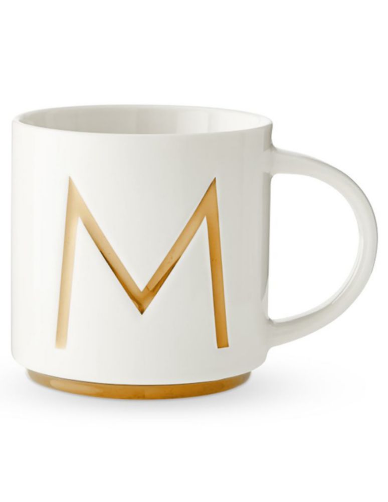 Taza americana Gold Monogram M Taza americana Gold Monogram M