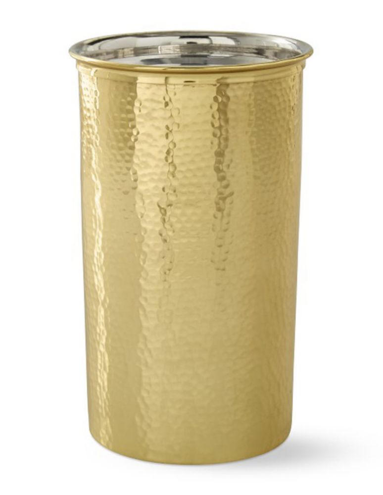 Hielera Antique Brass Hammered de acero inoxidable