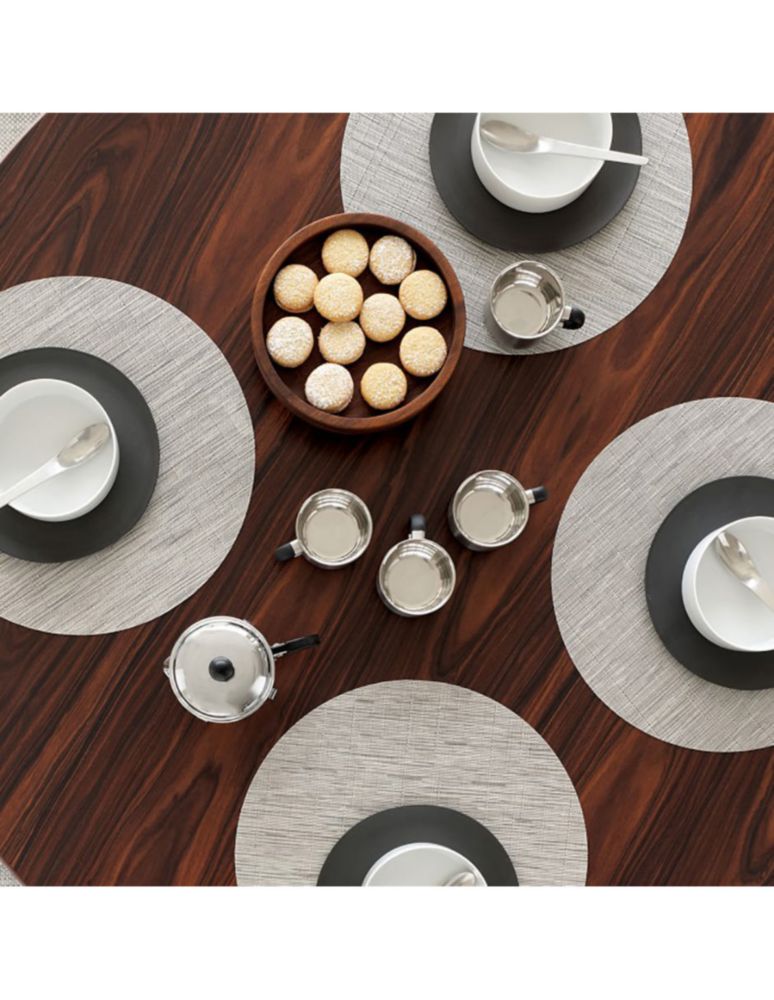 Mantel individual redondo de vinil Bamboo 3