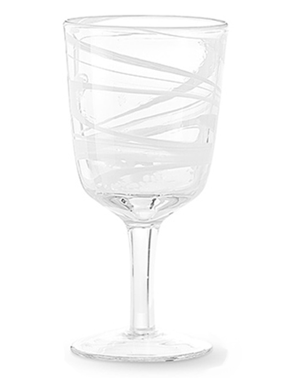 Copa para agua Swirl de vidrio Copa para agua Swirl de vidrio