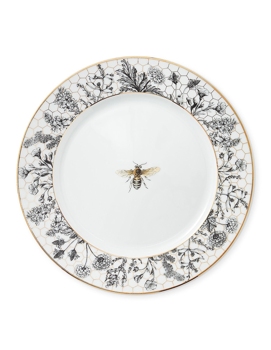 Plato trinche Honeycomb de porcelana 3