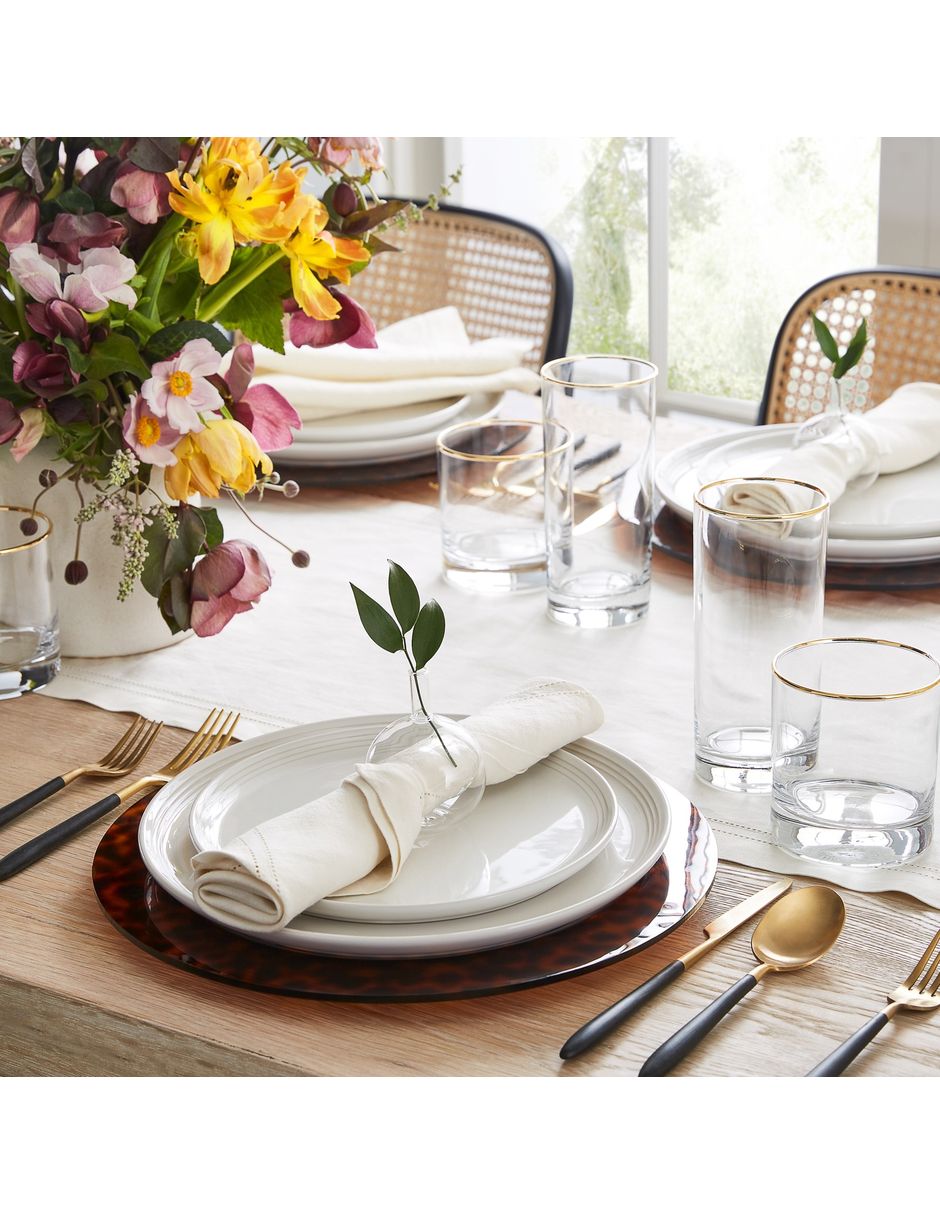 Set vaso highball Gold Rim de cristal con 4 piezas 3