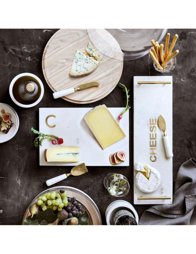 Tabla para queso Marble & Brass de mármol 2