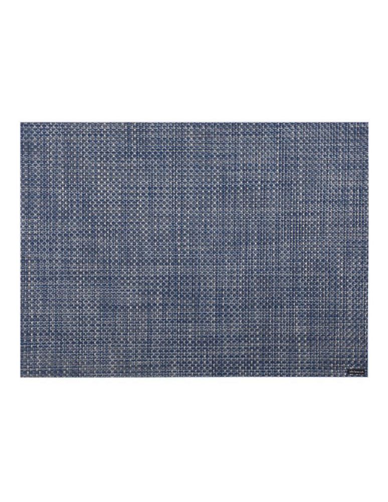 Mantel individual rectangular de vinil Basketweave