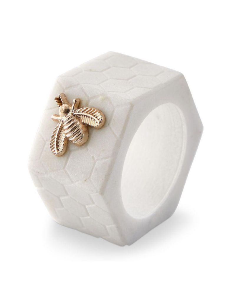 Set aro servilleta Marble Honeycomb