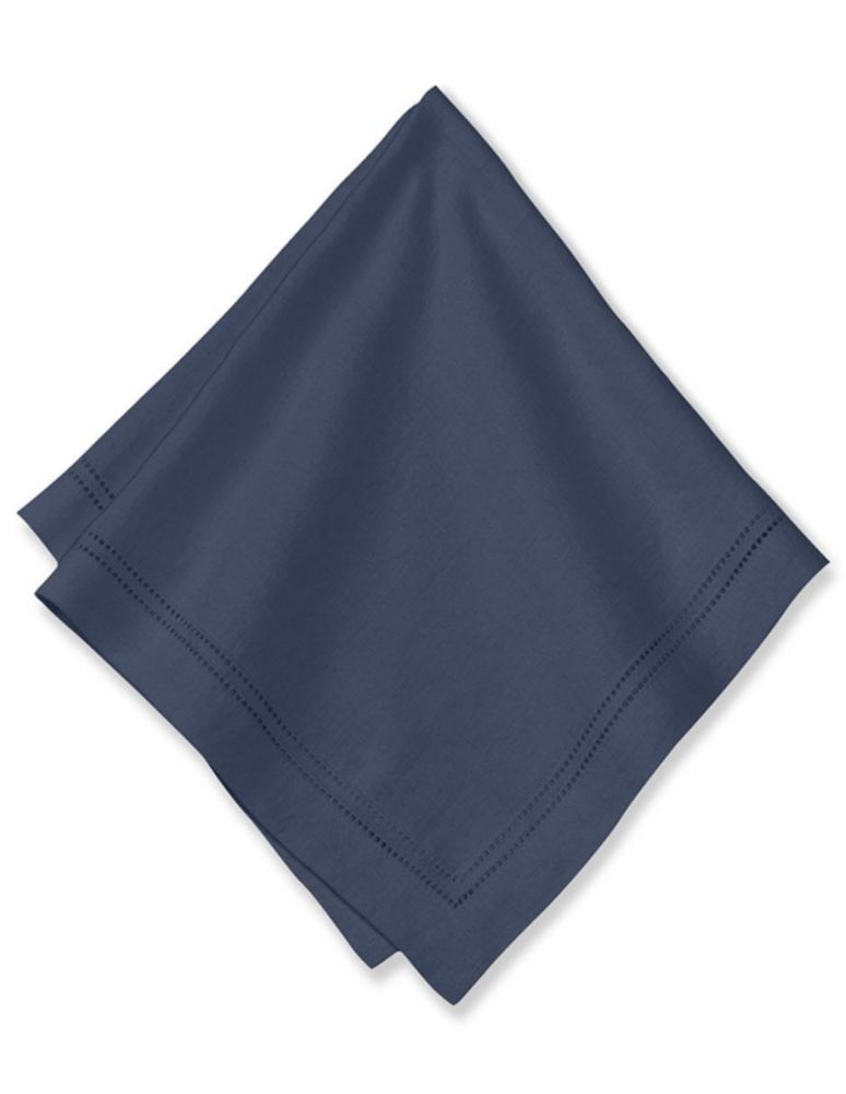 Set servilleta Double Hemstitch de lino 4 piezas