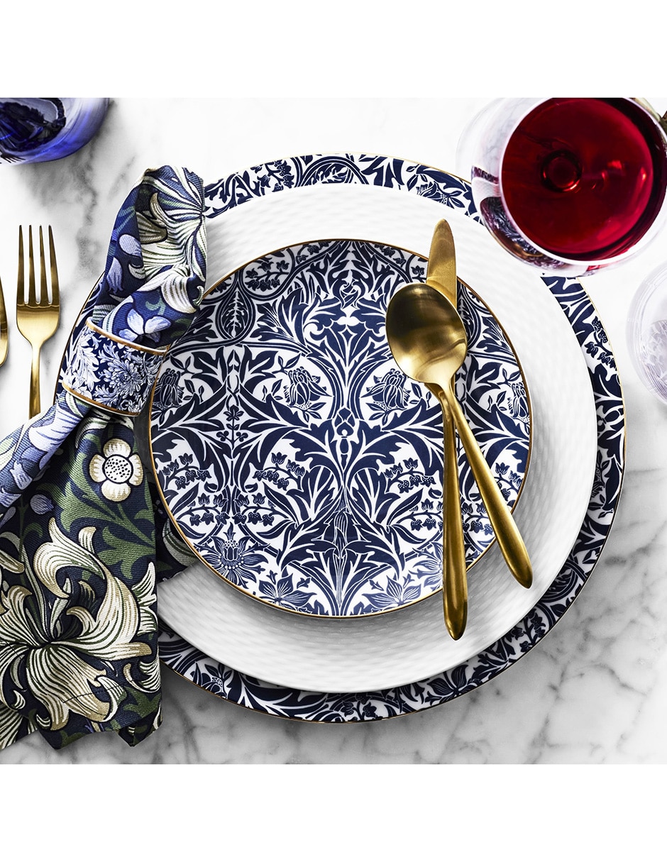 Set platos ensalada William Morris de porcelana 4 piezas 2