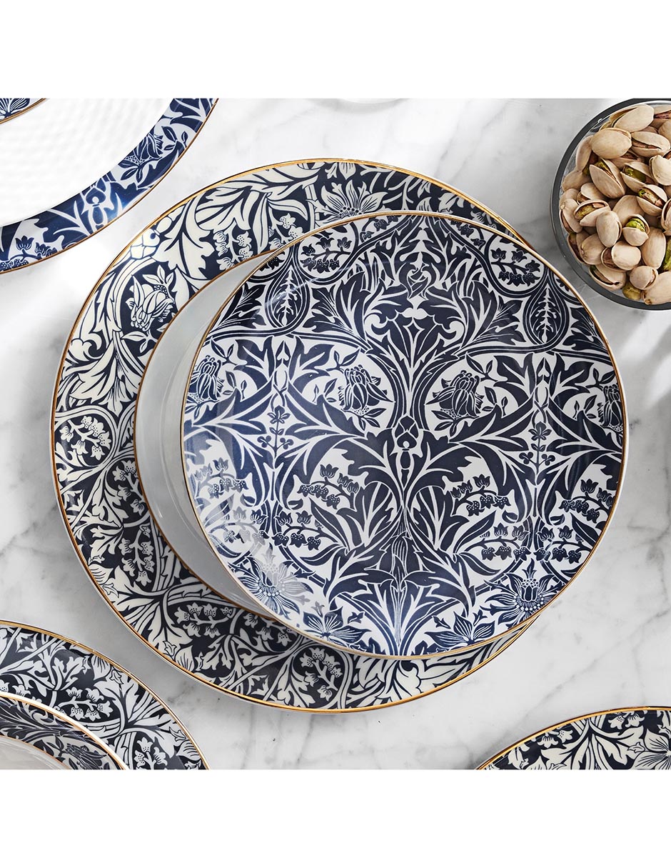Set platos trinche Morris de porcelana 4 piezas 3