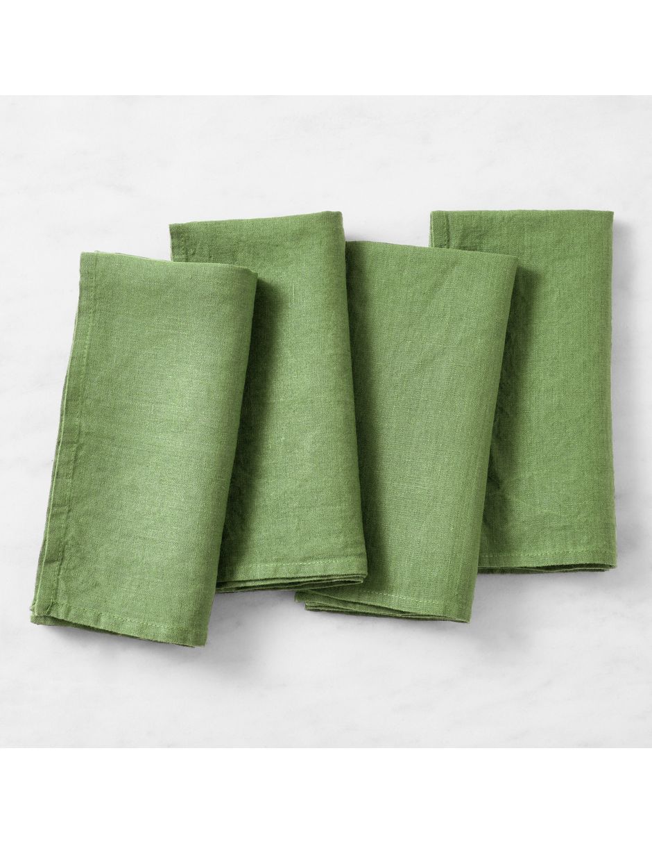 Set servilleta Italian Washed Linen de lino 4 piezas