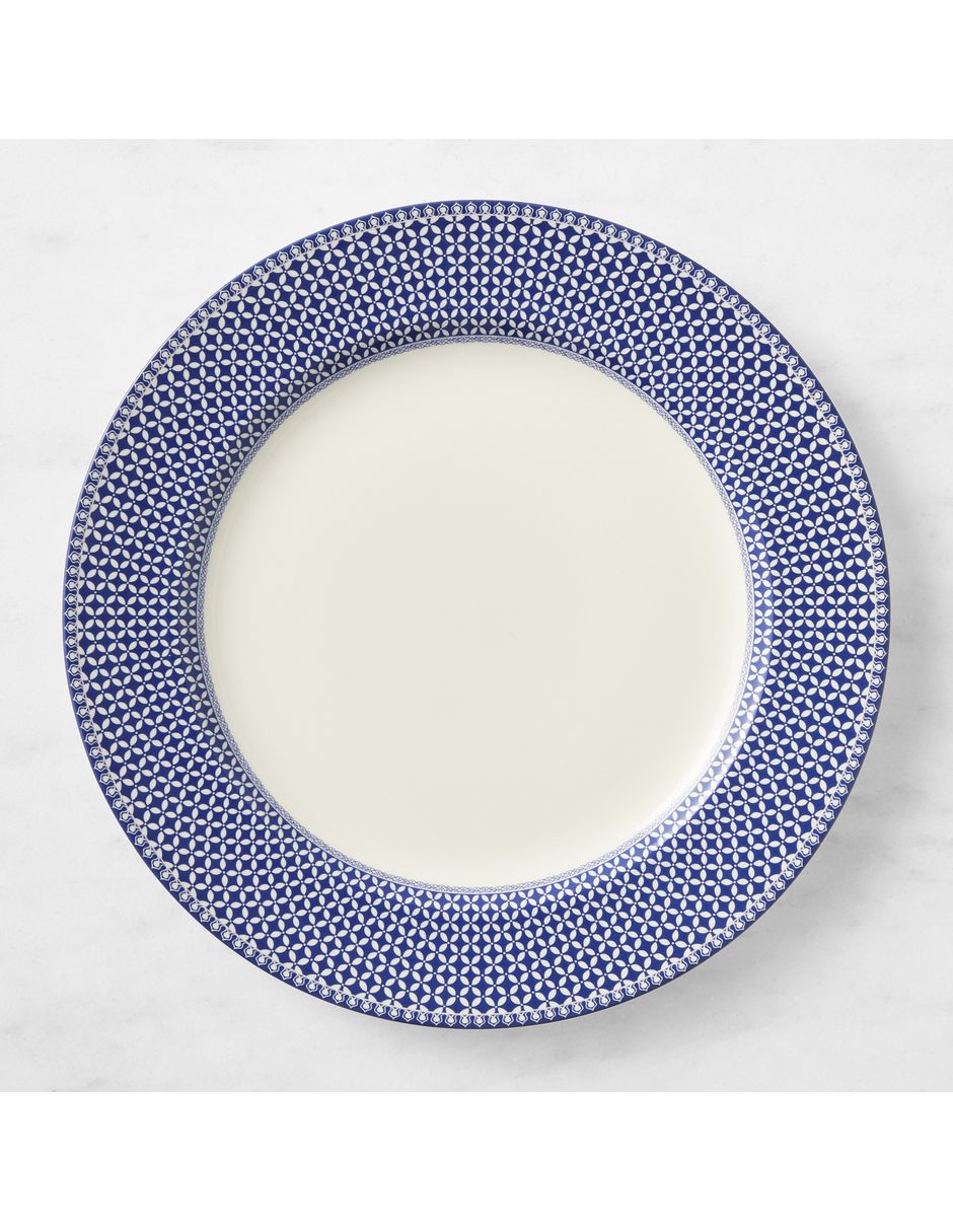 Plato base English Floral de gres