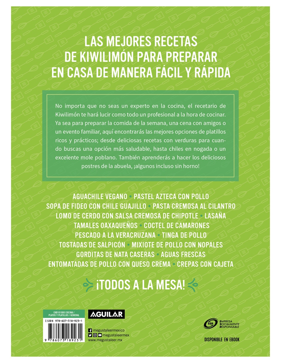 Libro Kiwilimón. 10 años cocinando contigo de Varios 2