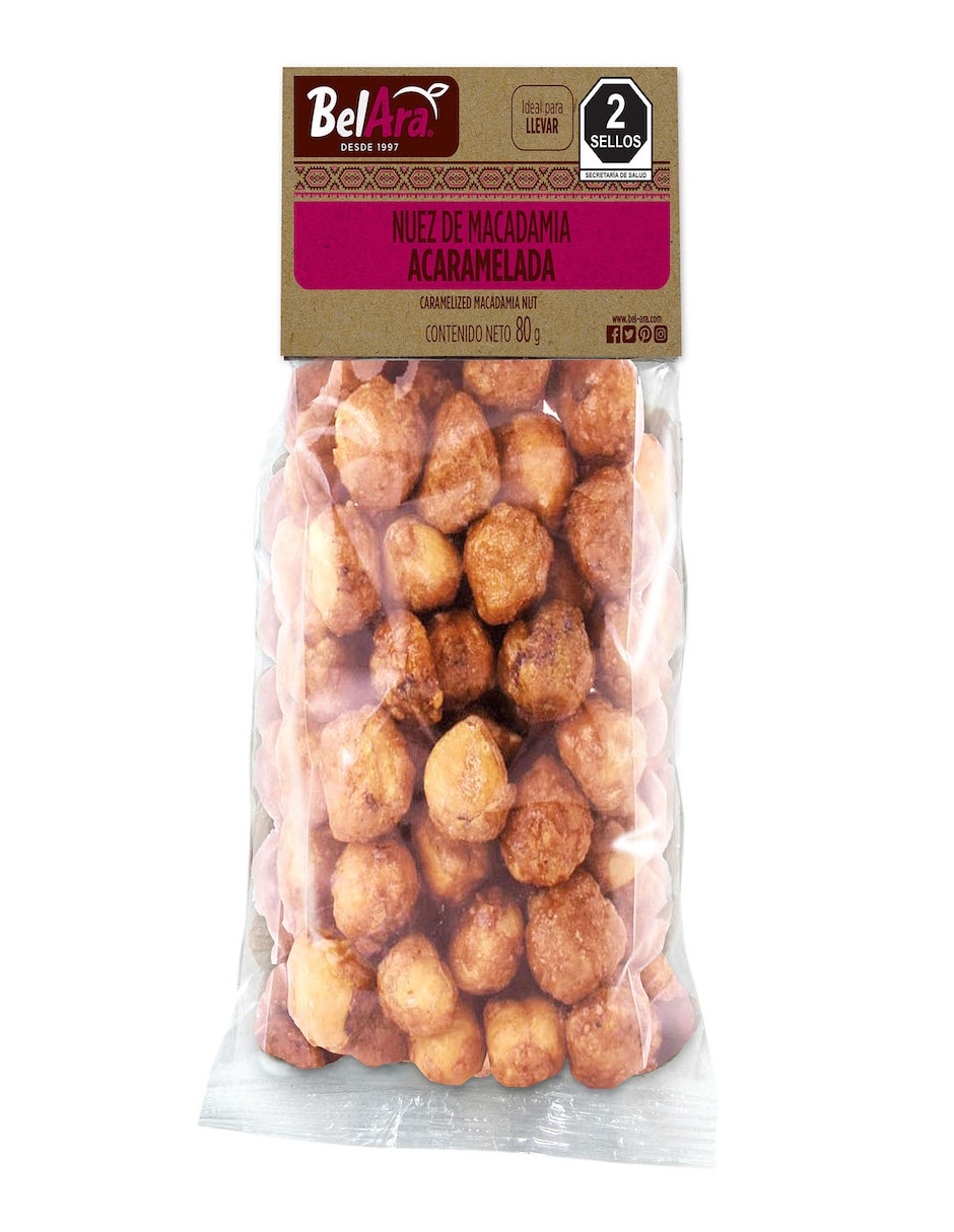 Nuez de macadamia acaramelada 80 g