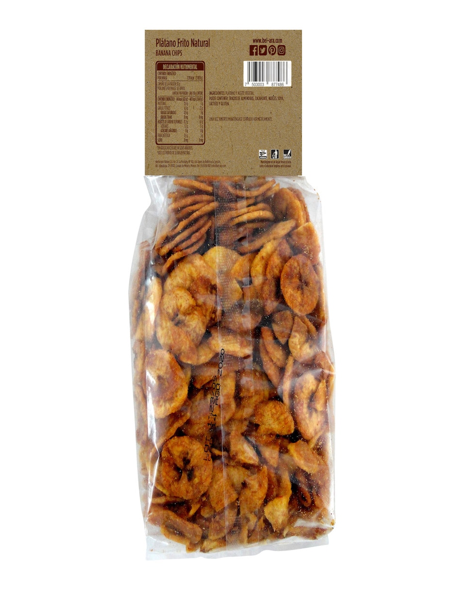 Plátano frito natural 250 g 2