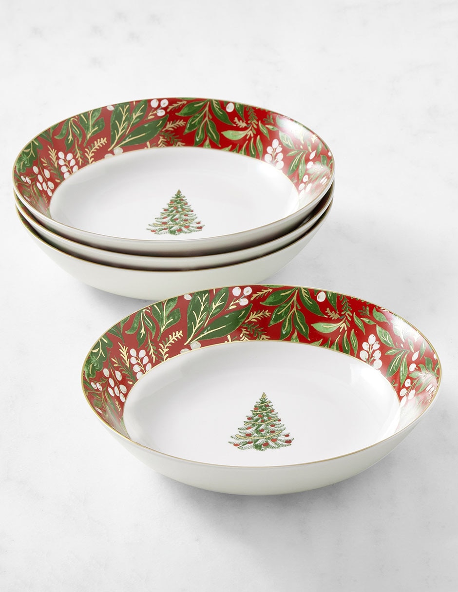 Set bowl Noel 4 piezas de porcelana 1