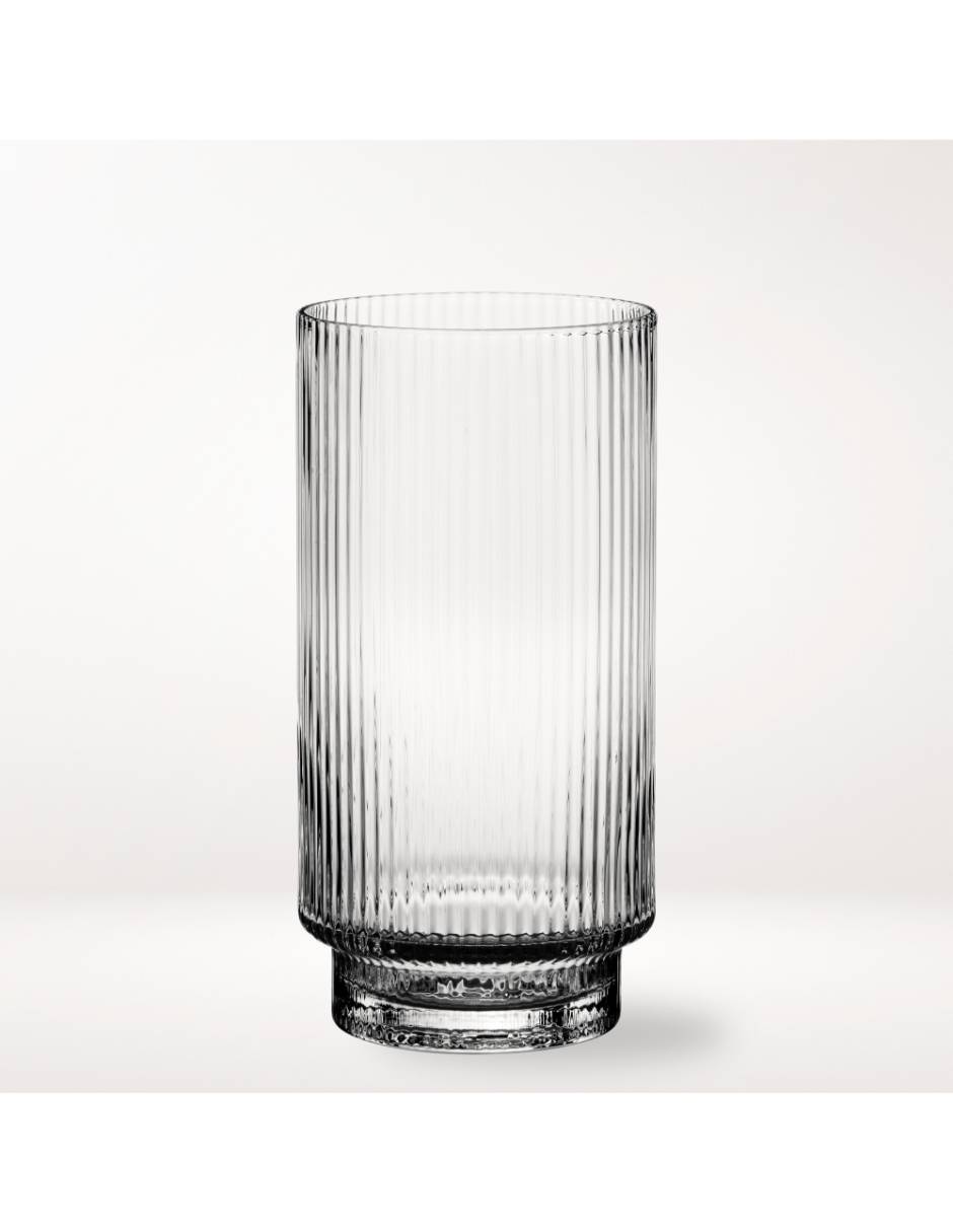 Vaso High Ball Modern Optic de vidrio Vaso High Ball Modern Optic de vidrio