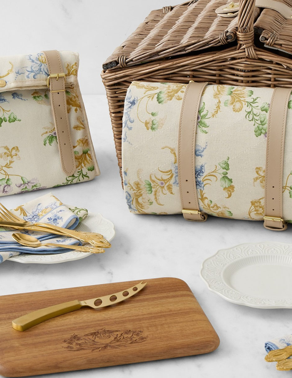 Canasta para picnic bridgerton de madera 3