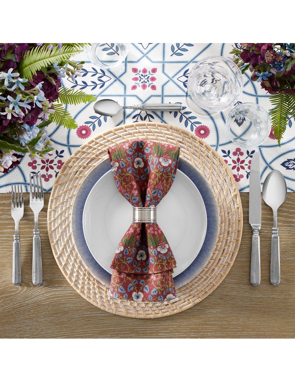 SET SERVILLETA WILLIAM MO, 50 CM, ROJO
