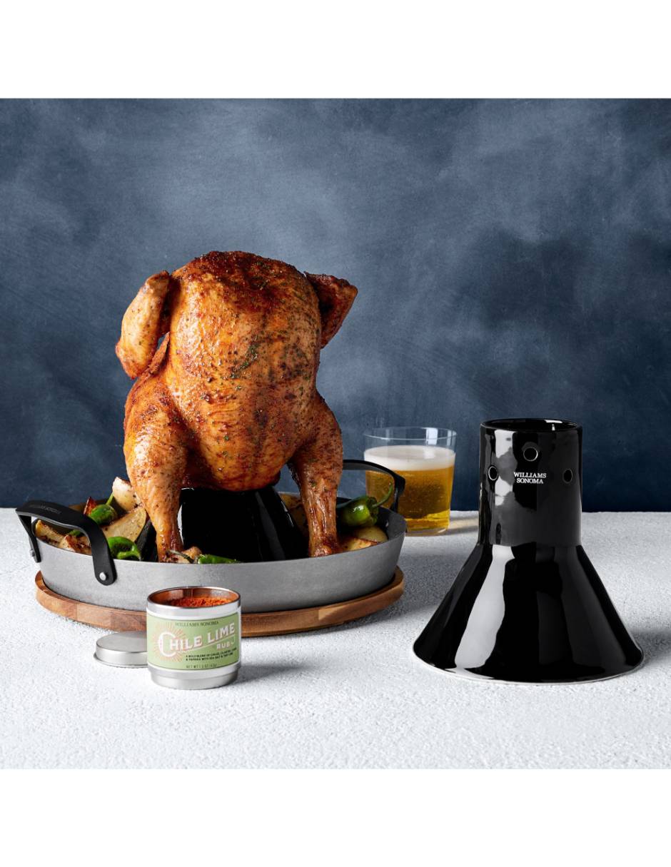 Soporte para pollo sentado parrilla 7100098 de cerámica 2