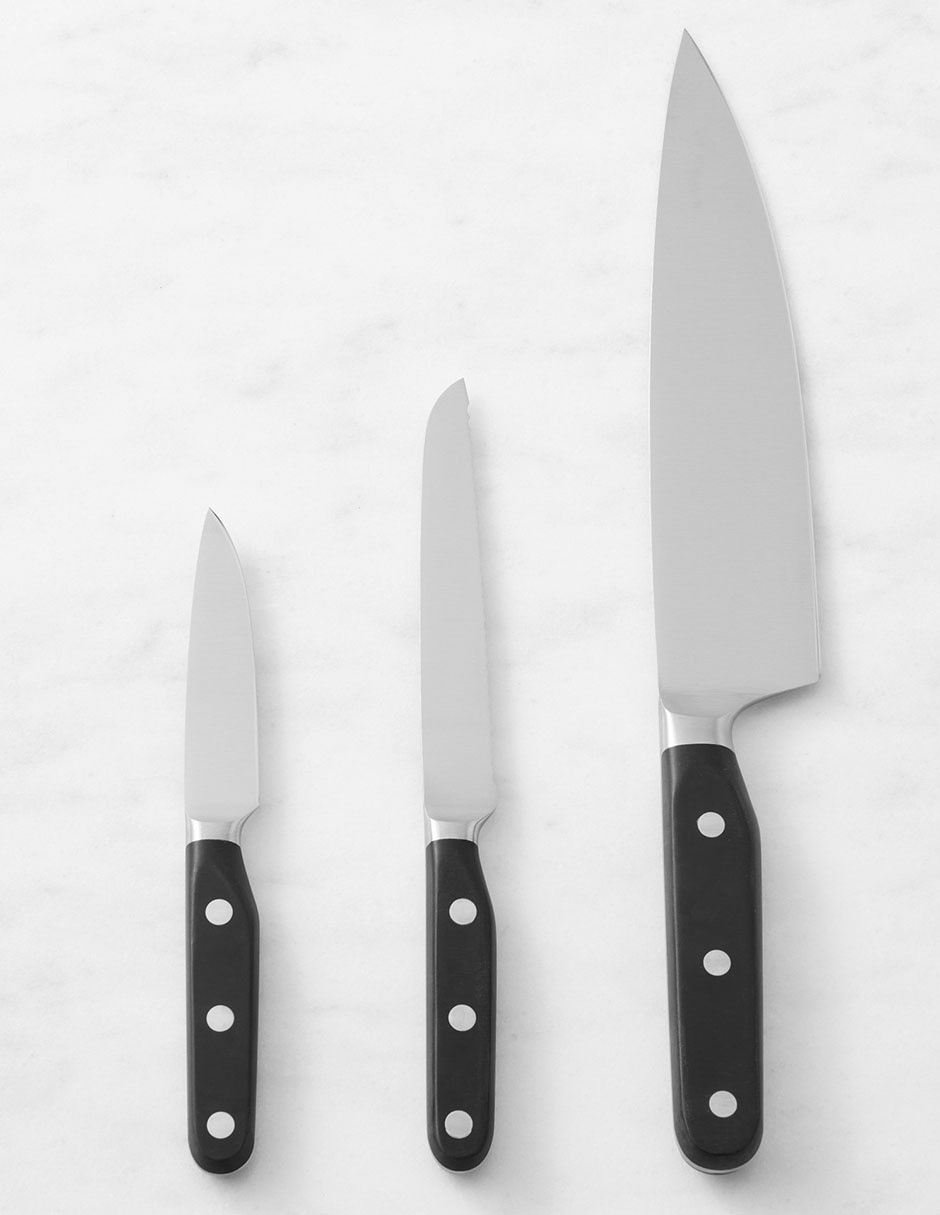 Set de 3 cuchillos de cocina de olivo – LAVIROLA · Navajas y Cuchillos de  Taramundi
