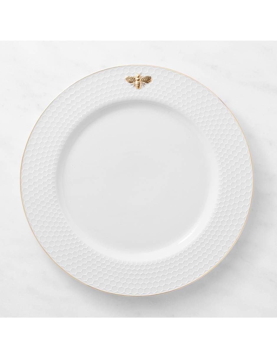 Plato base Honeycomb Embossed de porcelana Plato base Honeycomb Embossed de porcelana