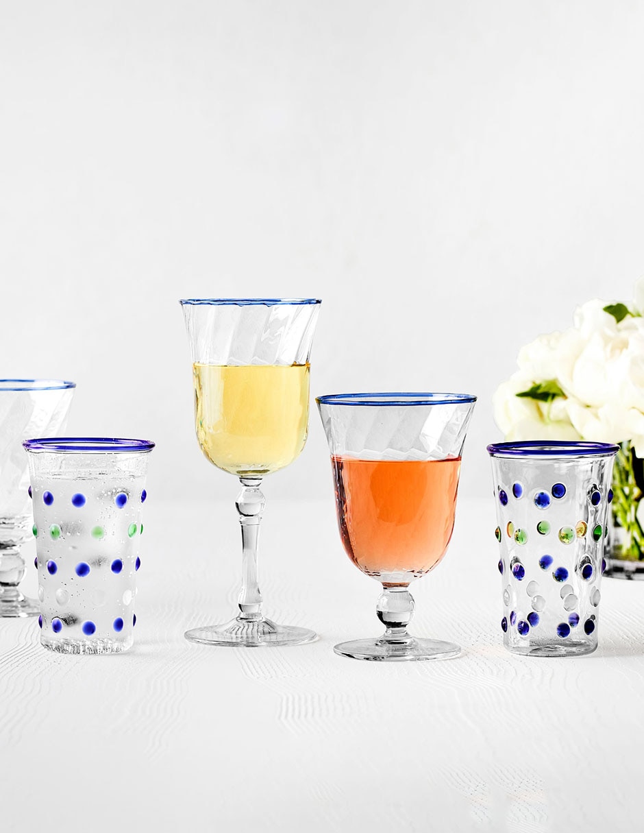 Set de copas para vino Aerin de vidrio 2