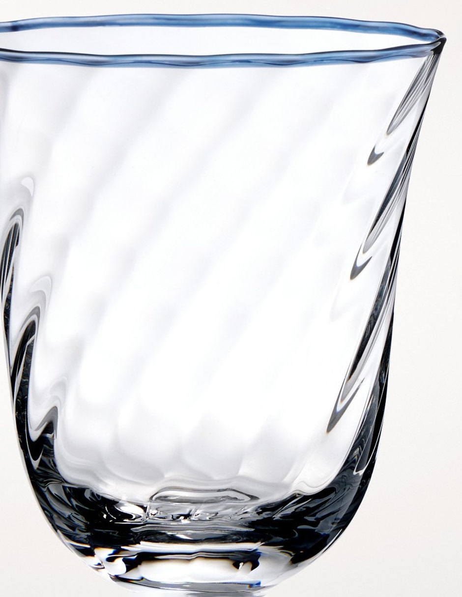 Set de copas para agua Aerin Swirl de vidrio Set de copas para agua Aerin Swirl de vidrio