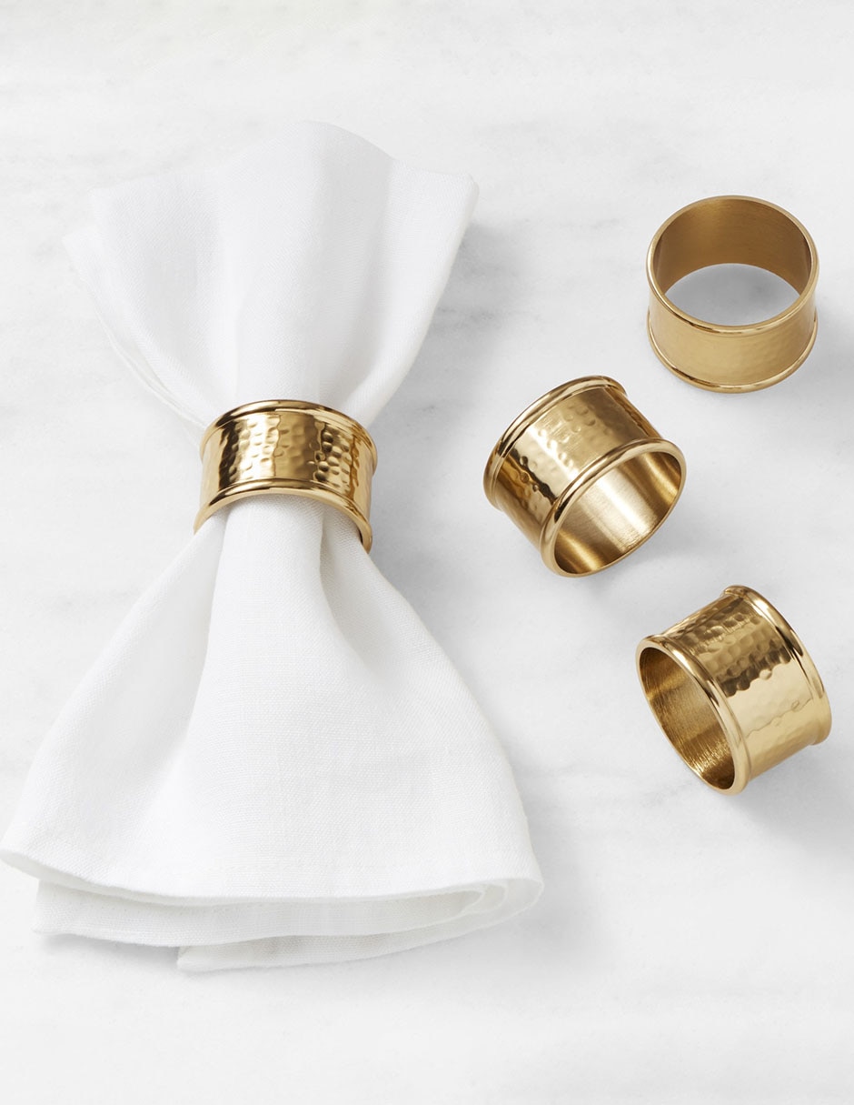 Set aro servilleta Antique Brass 2