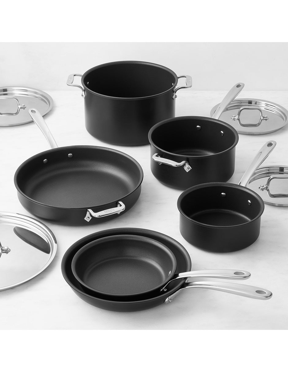 Batería de cocina All-Clad de acero inoxidable antiadherente sin PFOA 10 piezas 2