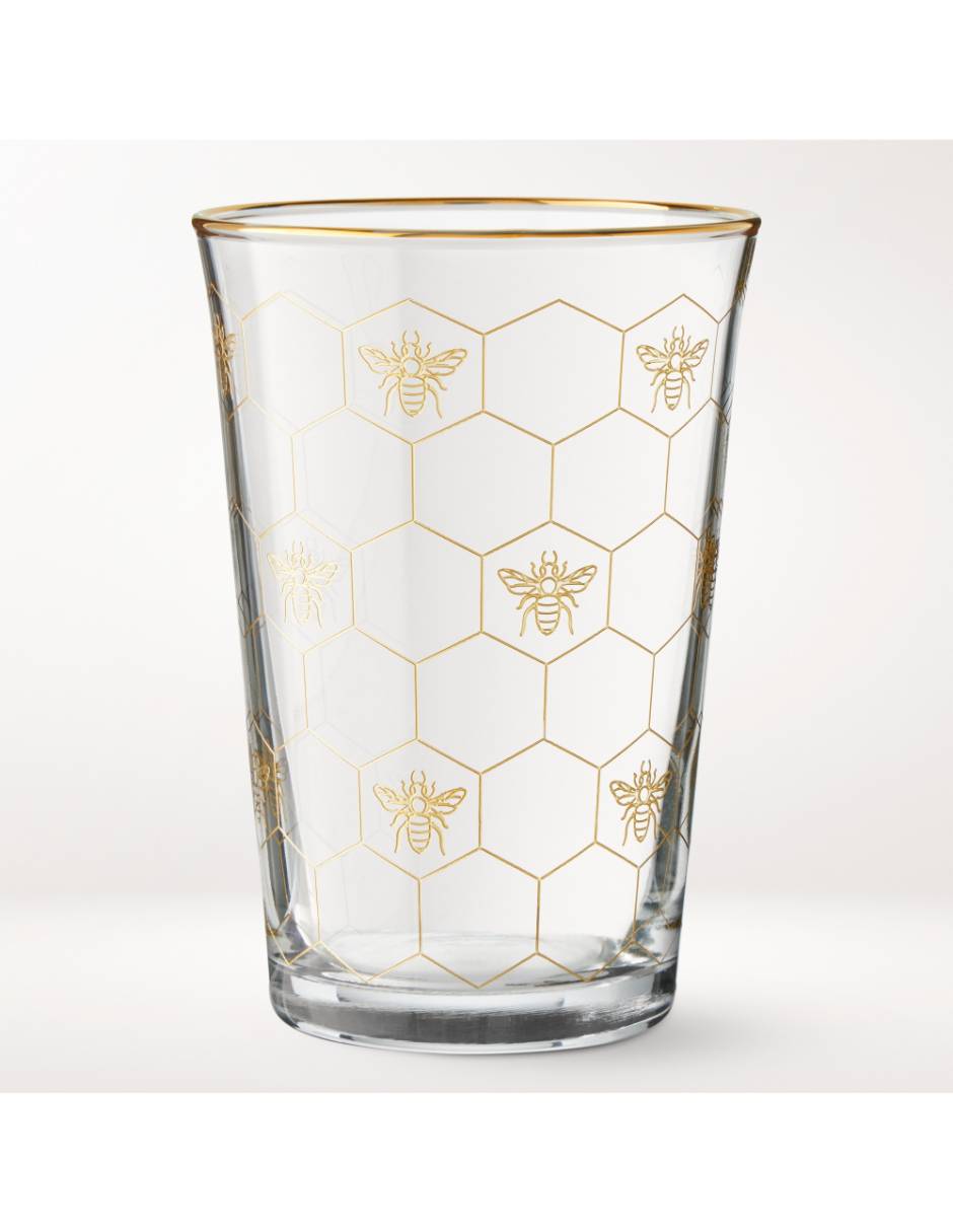 Vaso jugo Honeycomb de vidrio Vaso jugo Honeycomb de vidrio