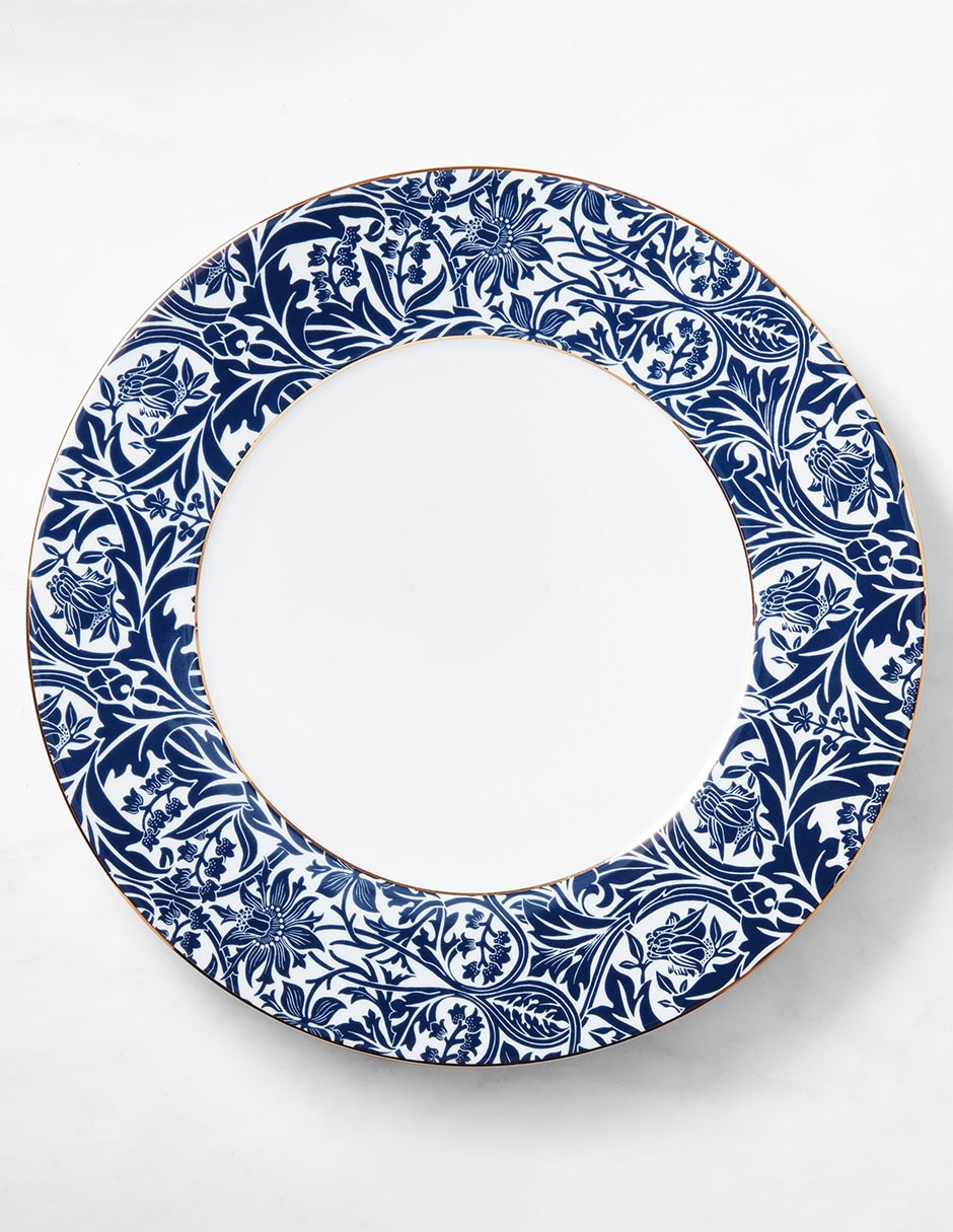 Plato base Morris & Co de porcelana Plato base Morris & Co de porcelana