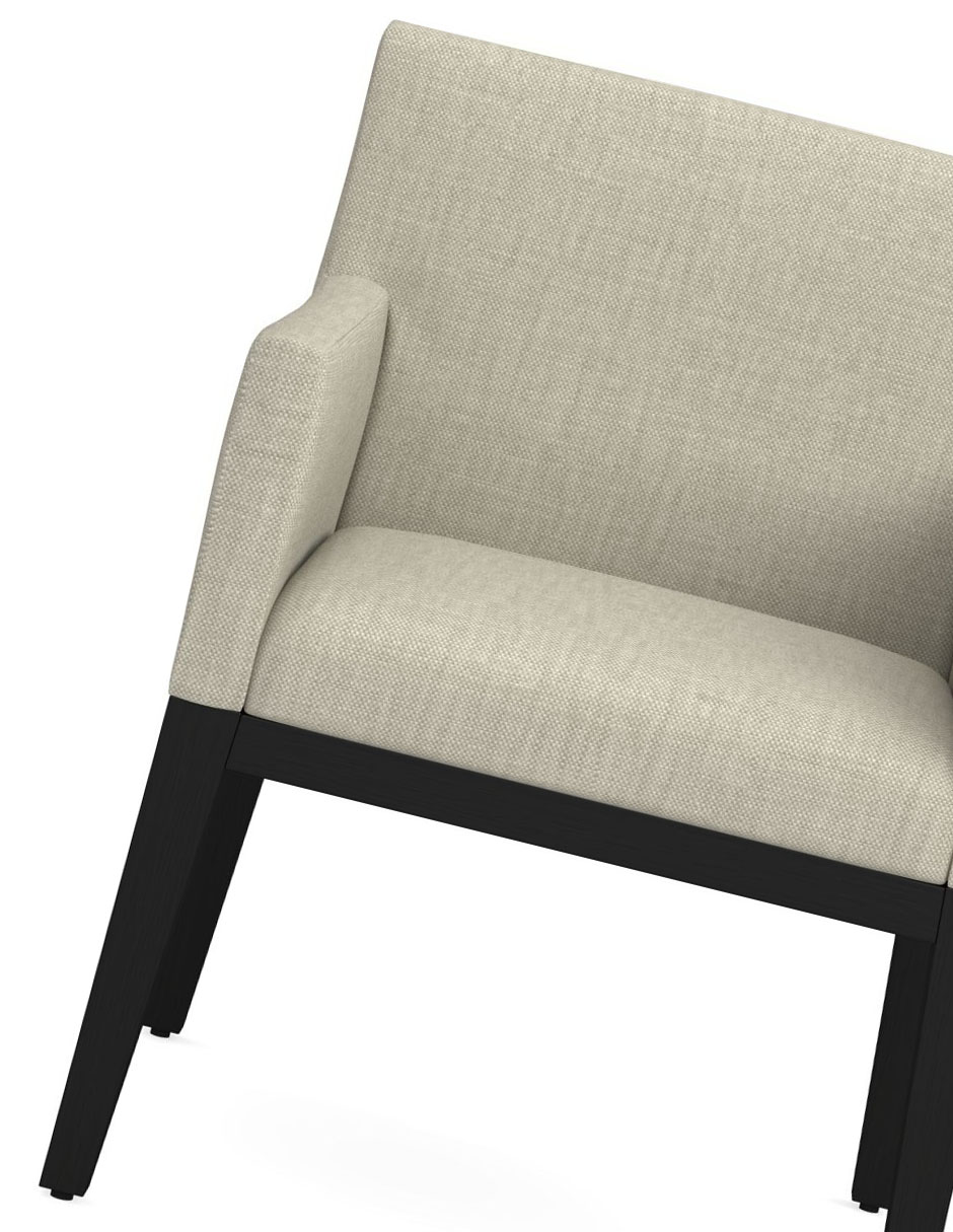Silla con brazos Wilson Upholstered de madera 2